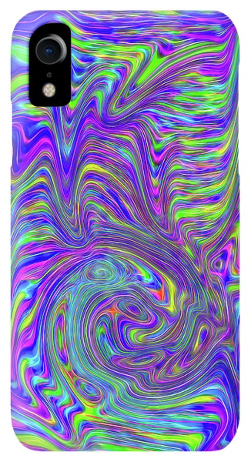 Abstract With Blue - Phone Case