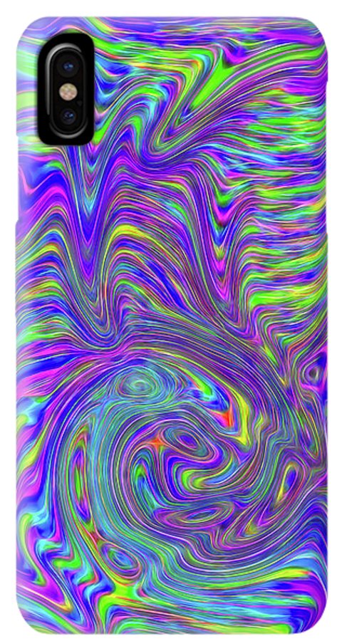 Abstract With Blue - Phone Case