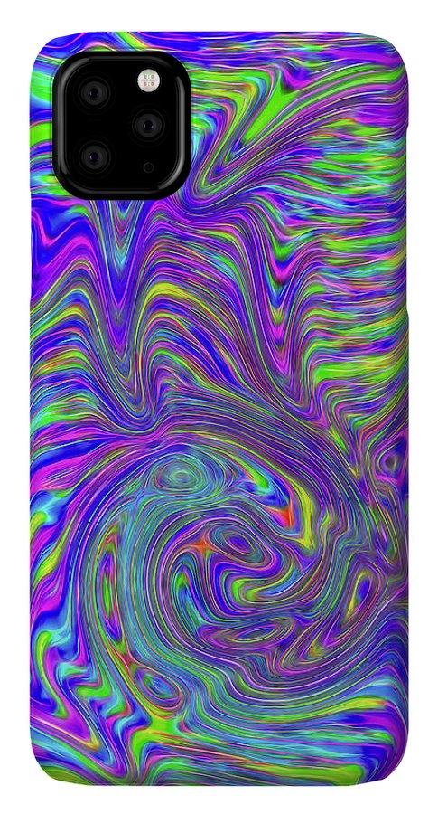 Abstract With Blue - Phone Case