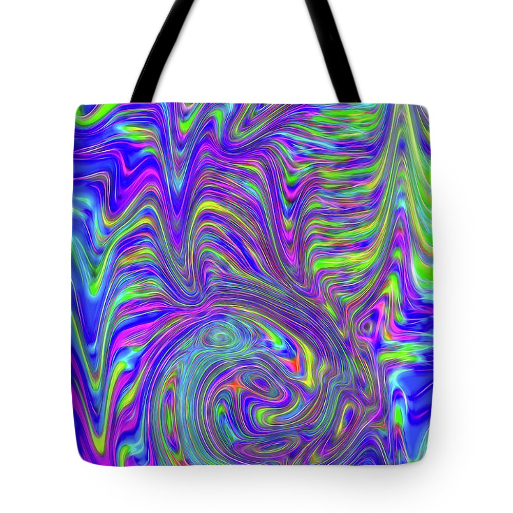 Abstract With Blue - Tote Bag