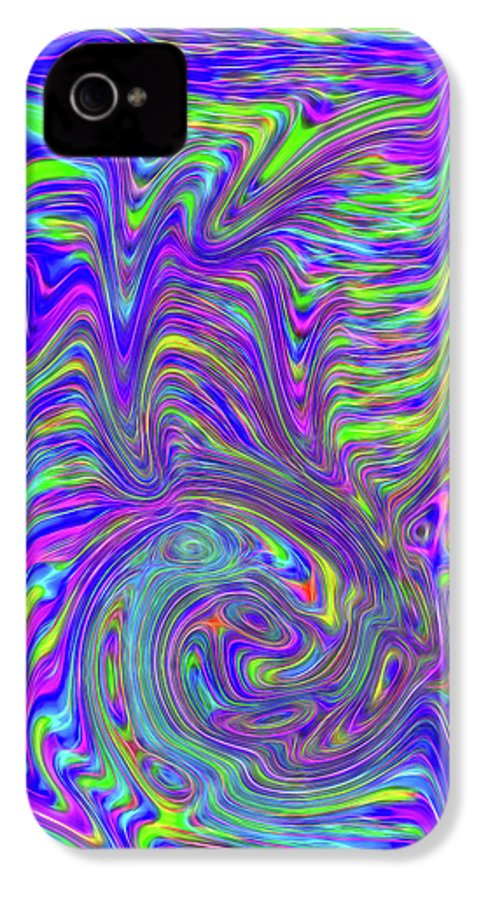 Abstract With Blue - Phone Case
