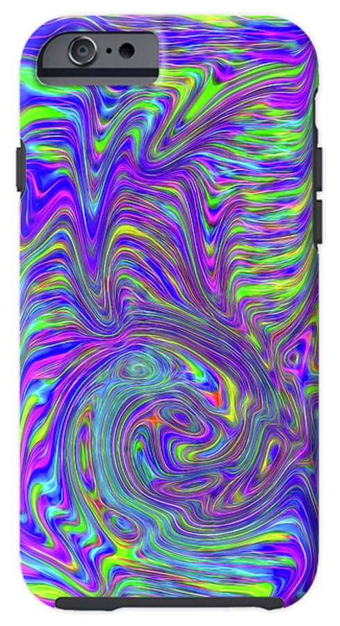 Abstract With Blue - Phone Case