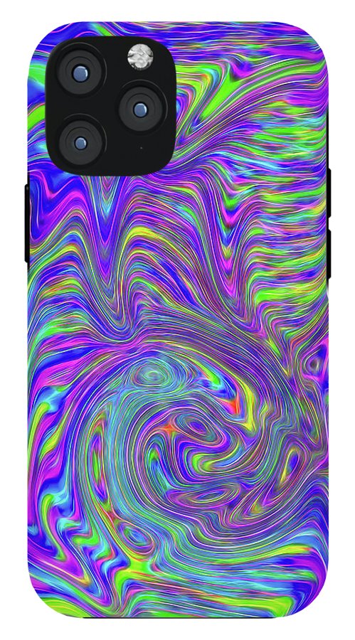 Abstract With Blue - Phone Case