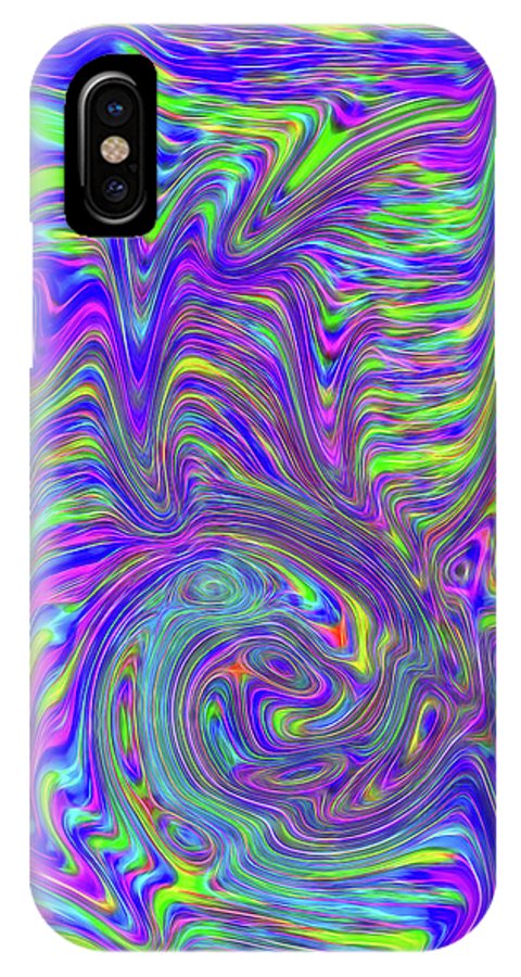 Abstract With Blue - Phone Case
