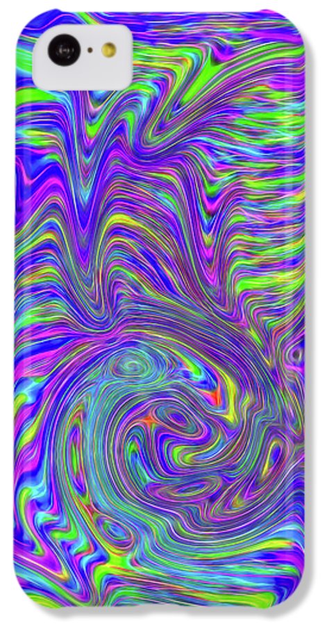 Abstract With Blue - Phone Case