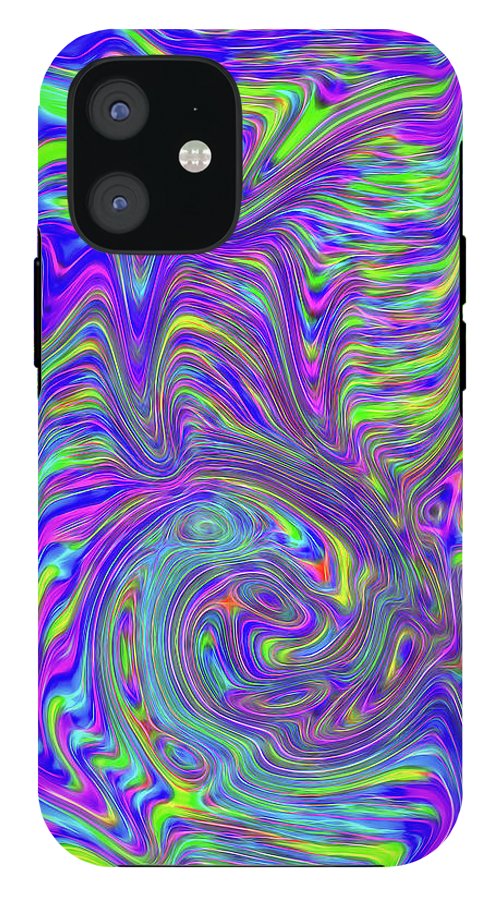 Abstract With Blue - Phone Case