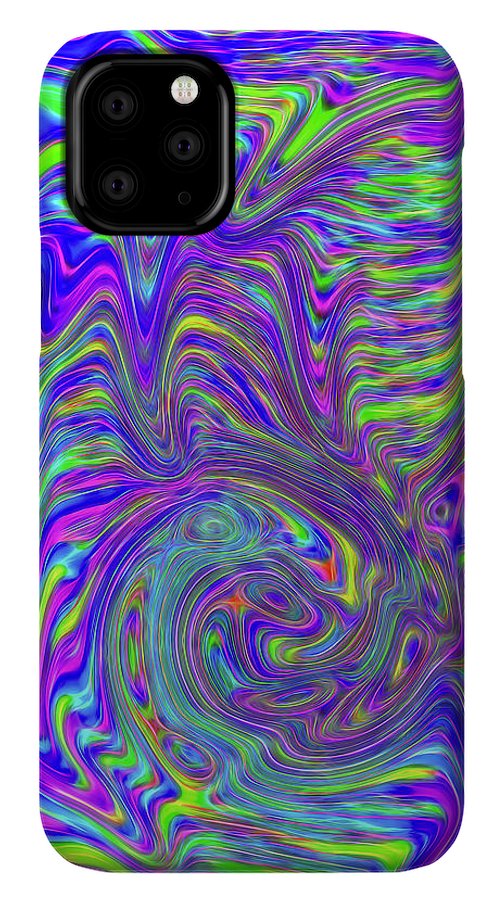 Abstract With Blue - Phone Case