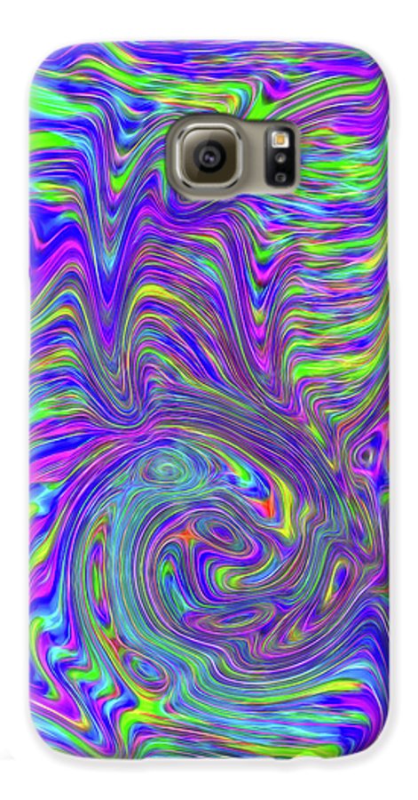 Abstract With Blue - Phone Case