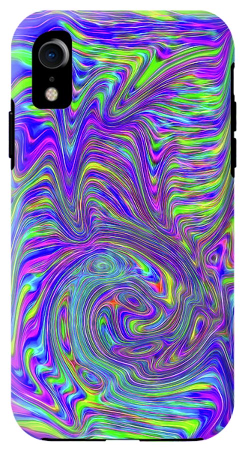 Abstract With Blue - Phone Case