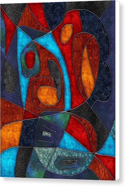 Abstract With Heart - Canvas Print