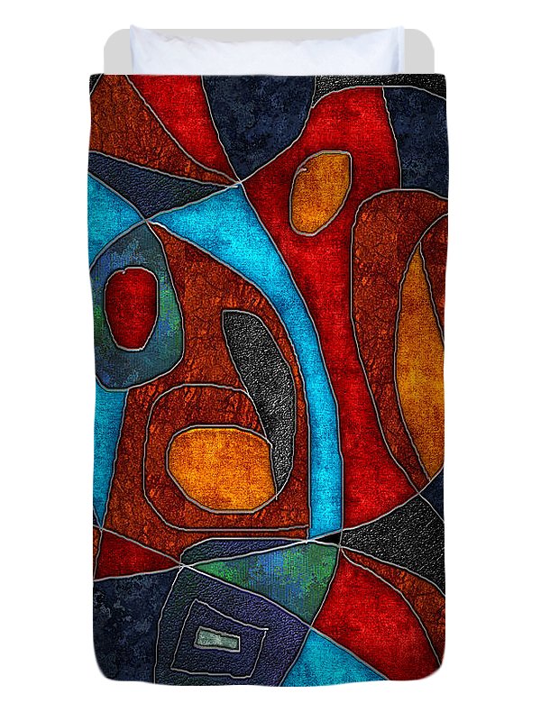 Abstract With Heart - Duvet Cover