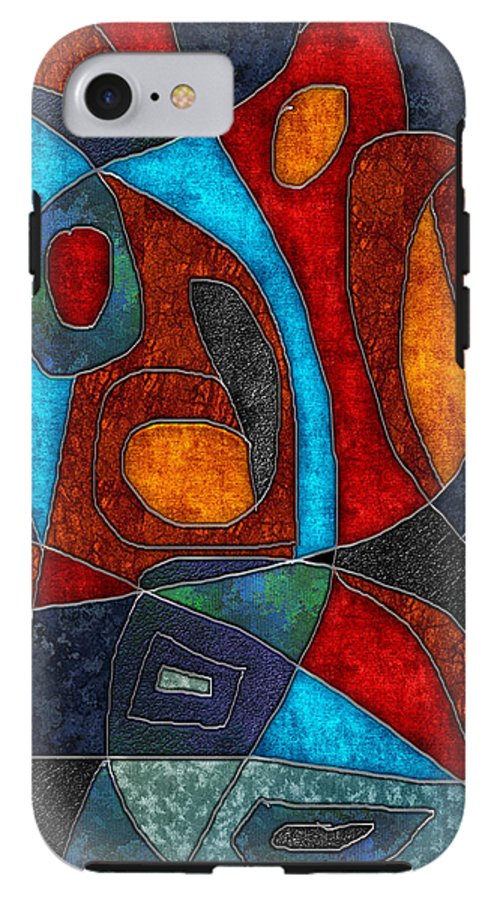 Abstract With Heart - Phone Case