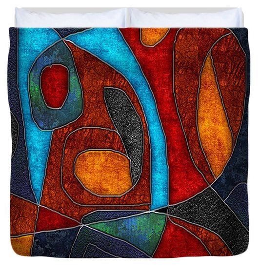 Abstract With Heart - Duvet Cover