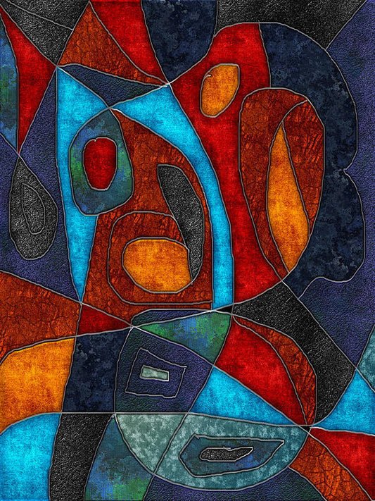 Abstract With Heart - Art Print