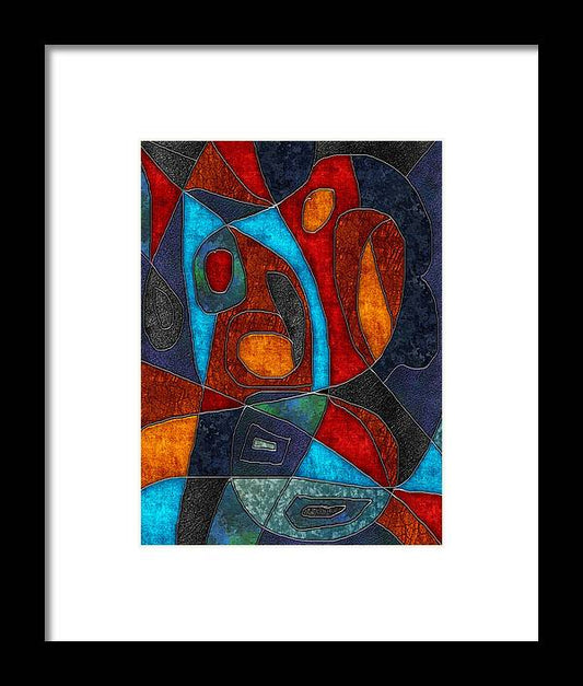 Abstract With Heart - Framed Print