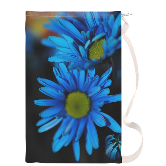 Blue Daisy Vertical Laundry Bags