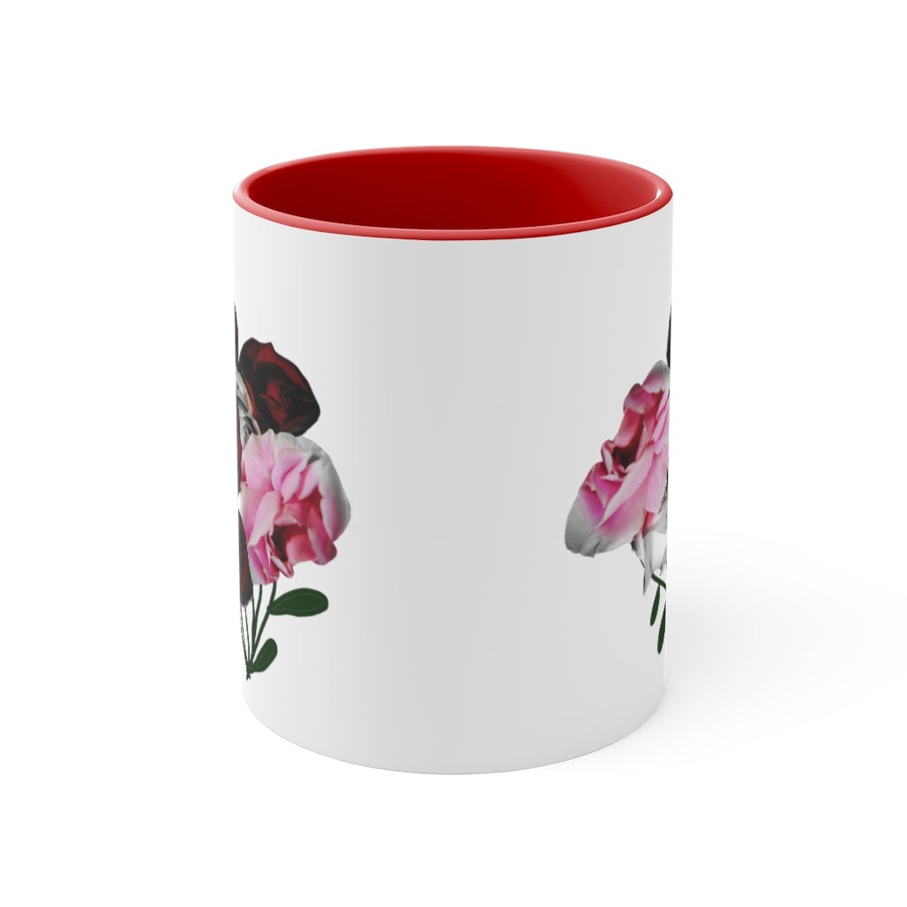 Pink and Red Roses Accent Mug