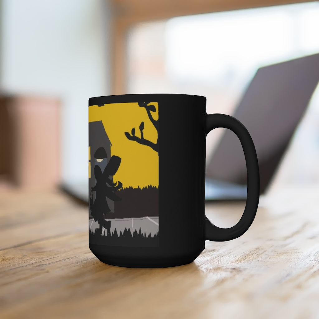 Trick Or Treat Black Mug 15oz