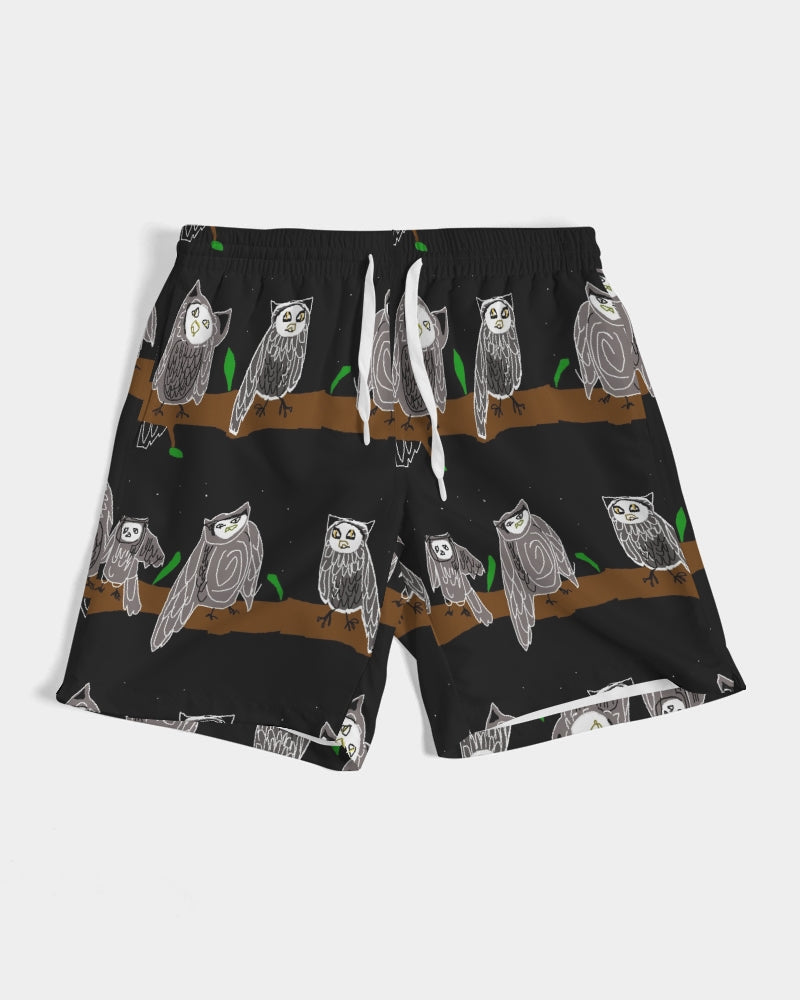 Owls Pattern Men's Swim Trunk