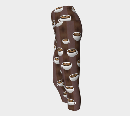 True Coffee Repeat Yoga Capris