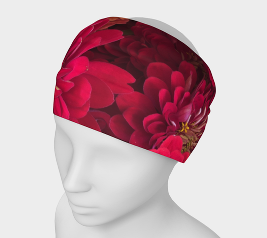 Peach and Pink Zinnias Headband