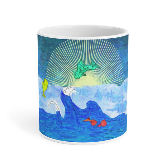 Jumping Fishies Ceramic Mugs (11oz\15oz\20oz)