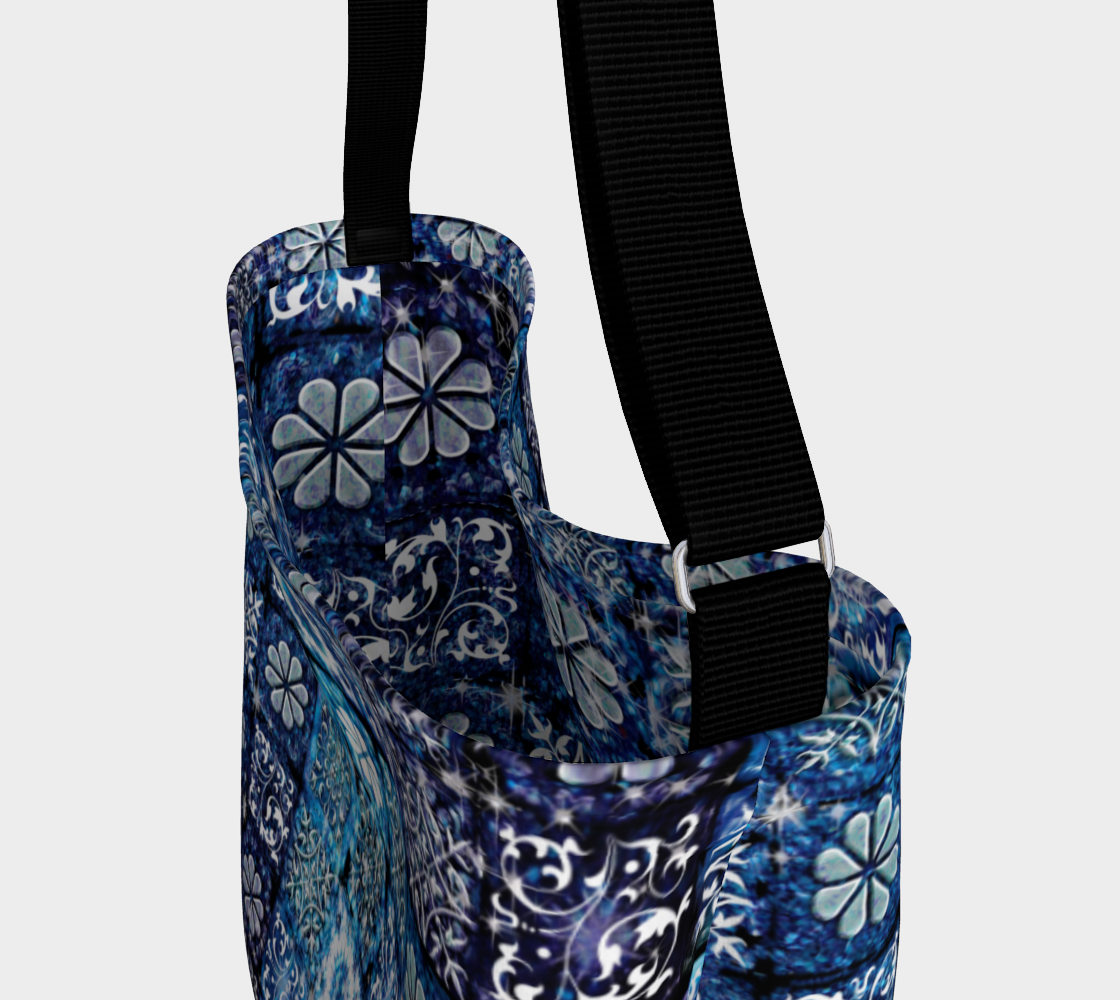 Blue Ice Crystals Day Tote
