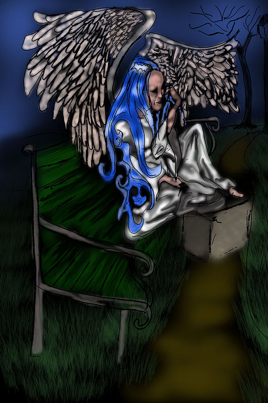 Angel Dries Her Tears Digital Image Download