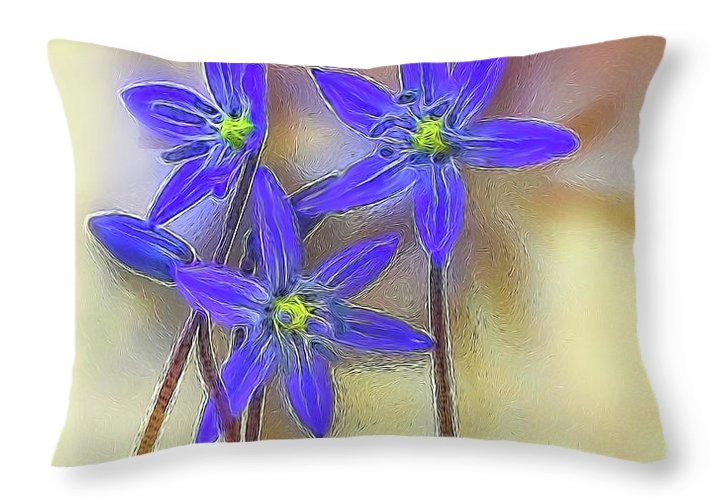 April Flowers - Throw Pillow