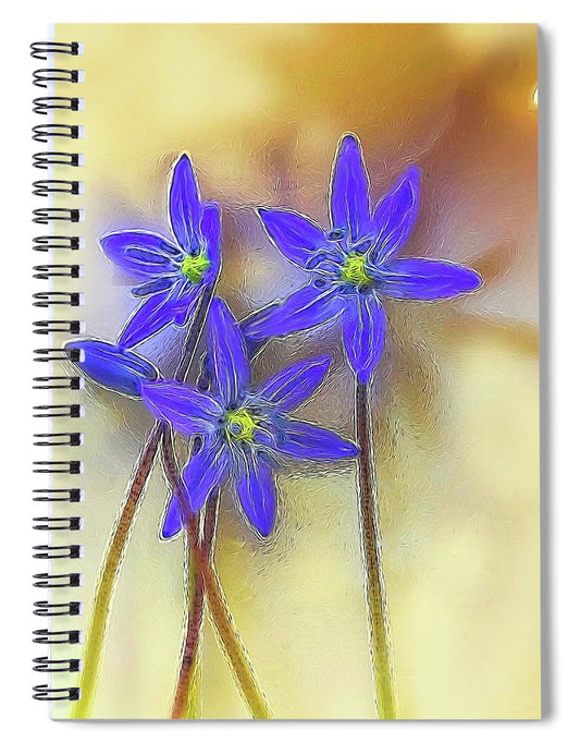 April Flowers - Spiral Notebook