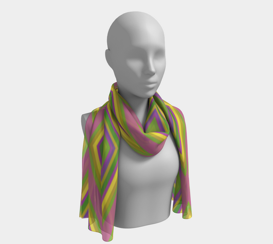 Diamond Pattern Variation 6 Long Scarf