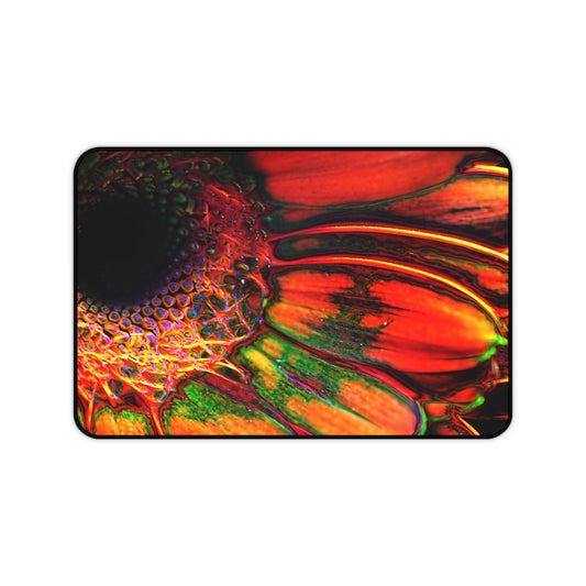 Orange Daisy Desk Mat