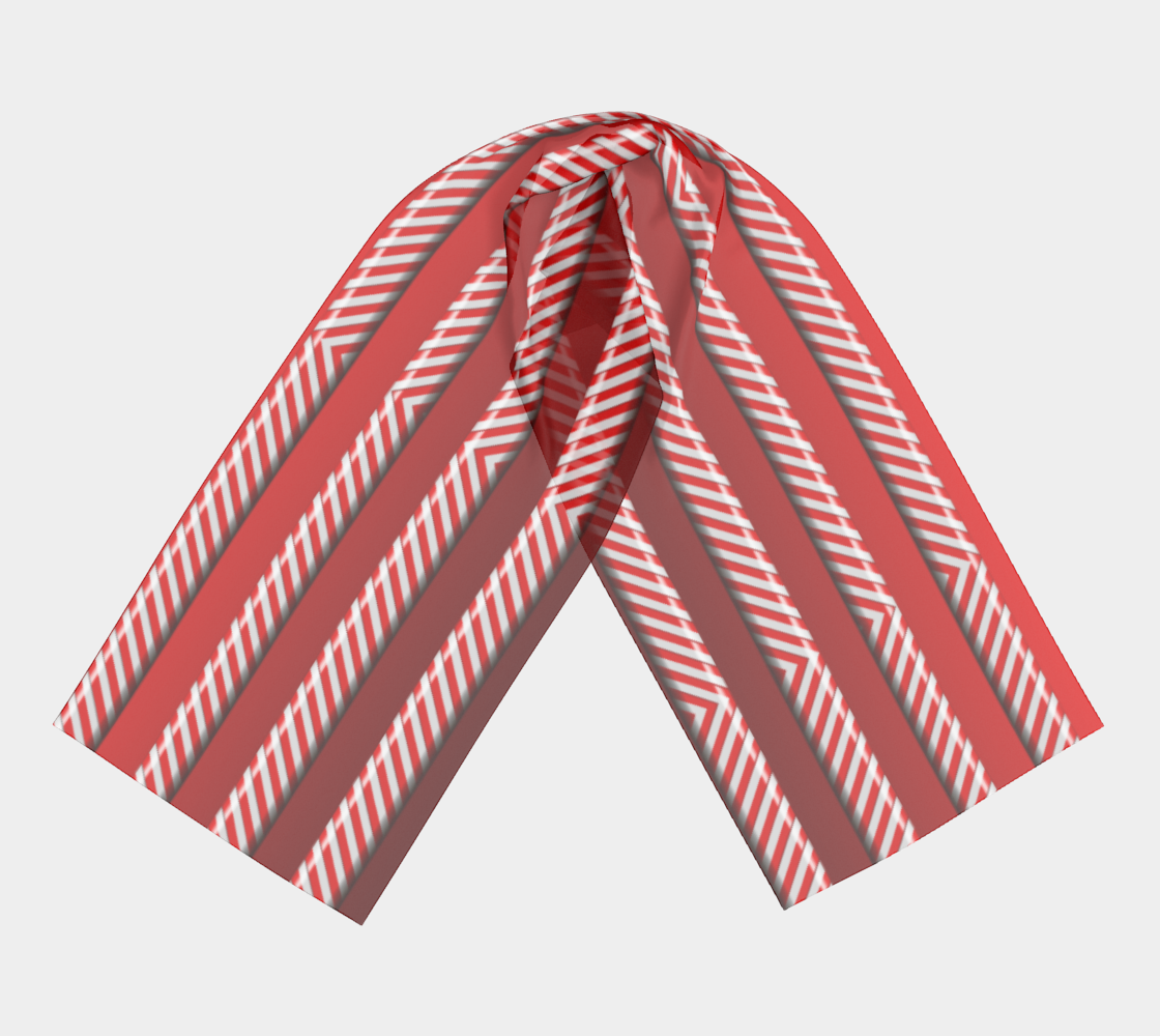 Peppermint Stripes Long Scarf