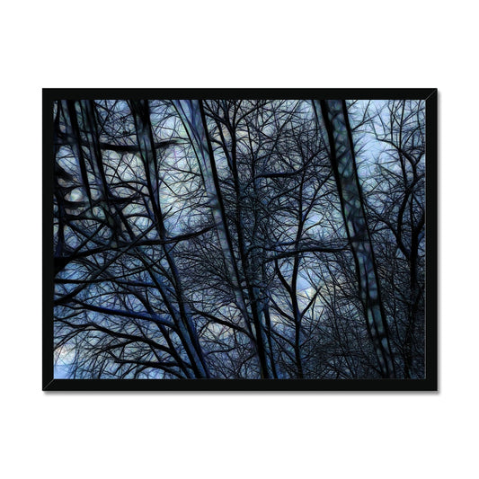 Twilight Icicles Framed Print