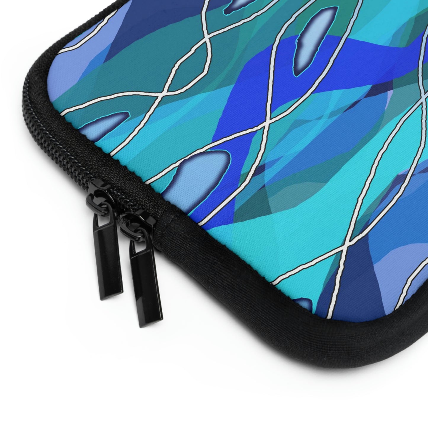Wavy Blue Laptop Sleeve