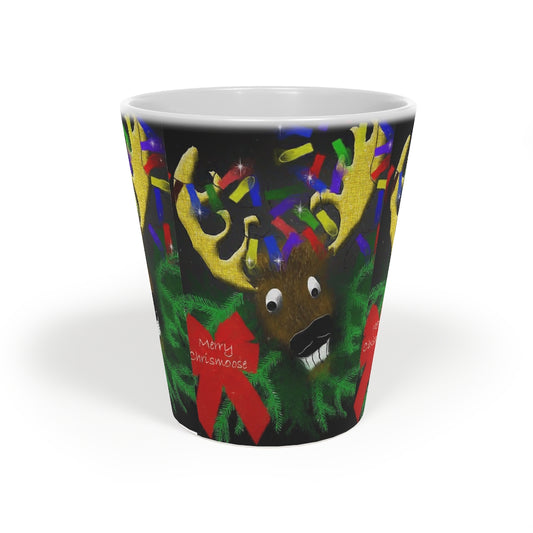 Merry Chrismoose Latte Mug, 12oz