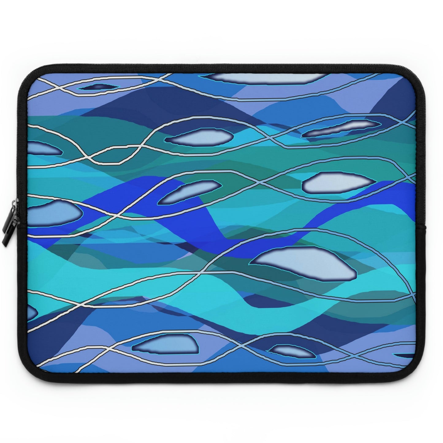 Wavy Blue Laptop Sleeve