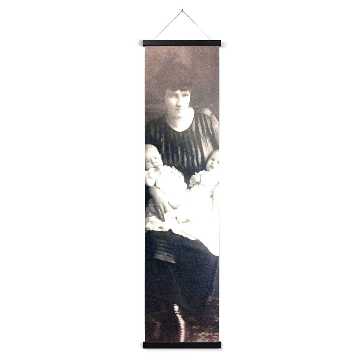 Early 1900s Mother and Twins Wall Height Chart