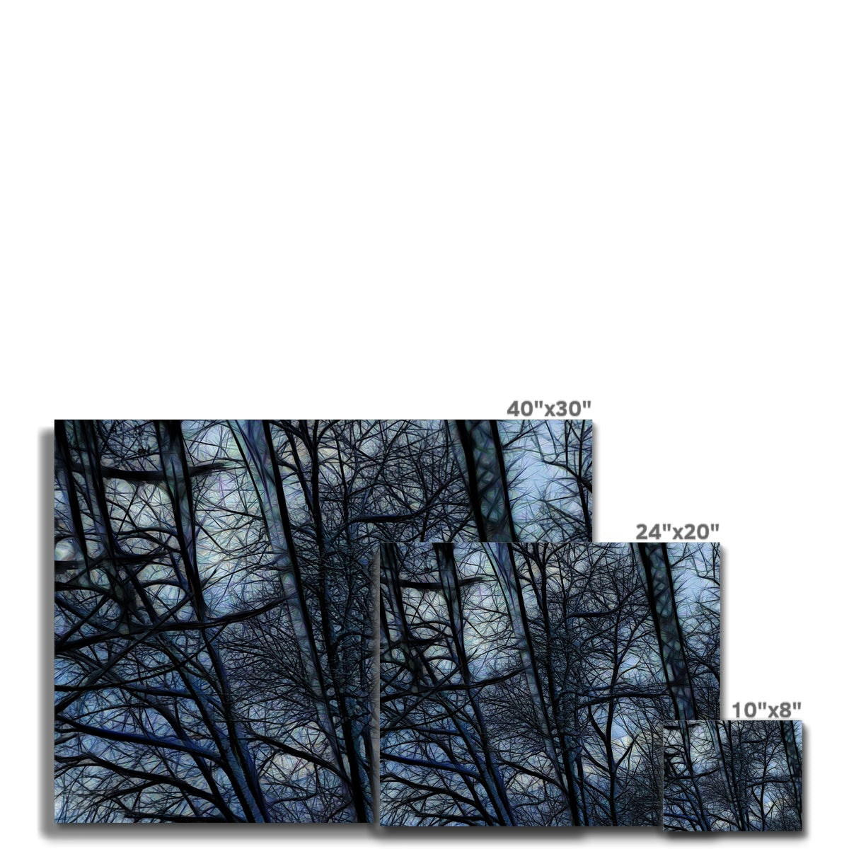 Twilight Icicles Canvas