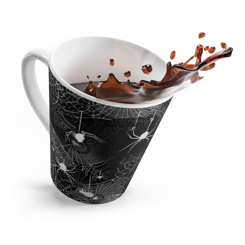 Spider Webs Latte mug