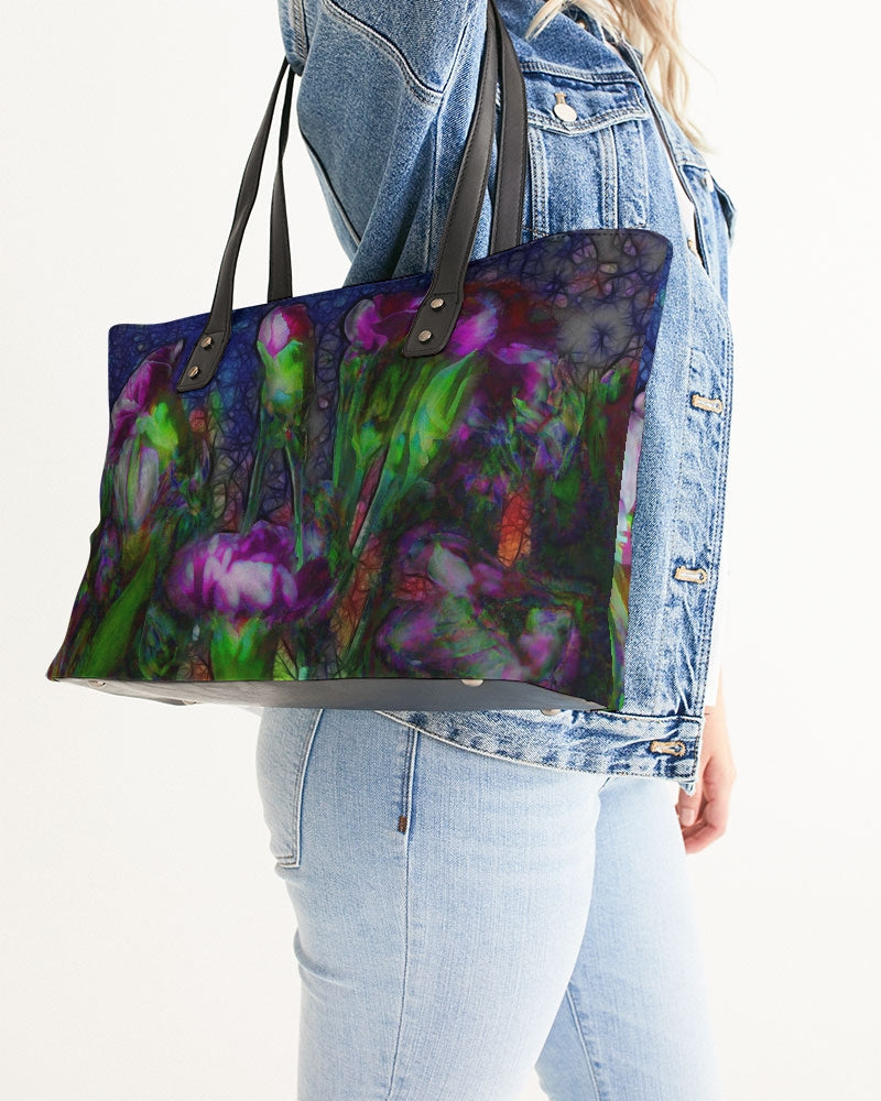 Abstract Pink Carnations Stylish Tote