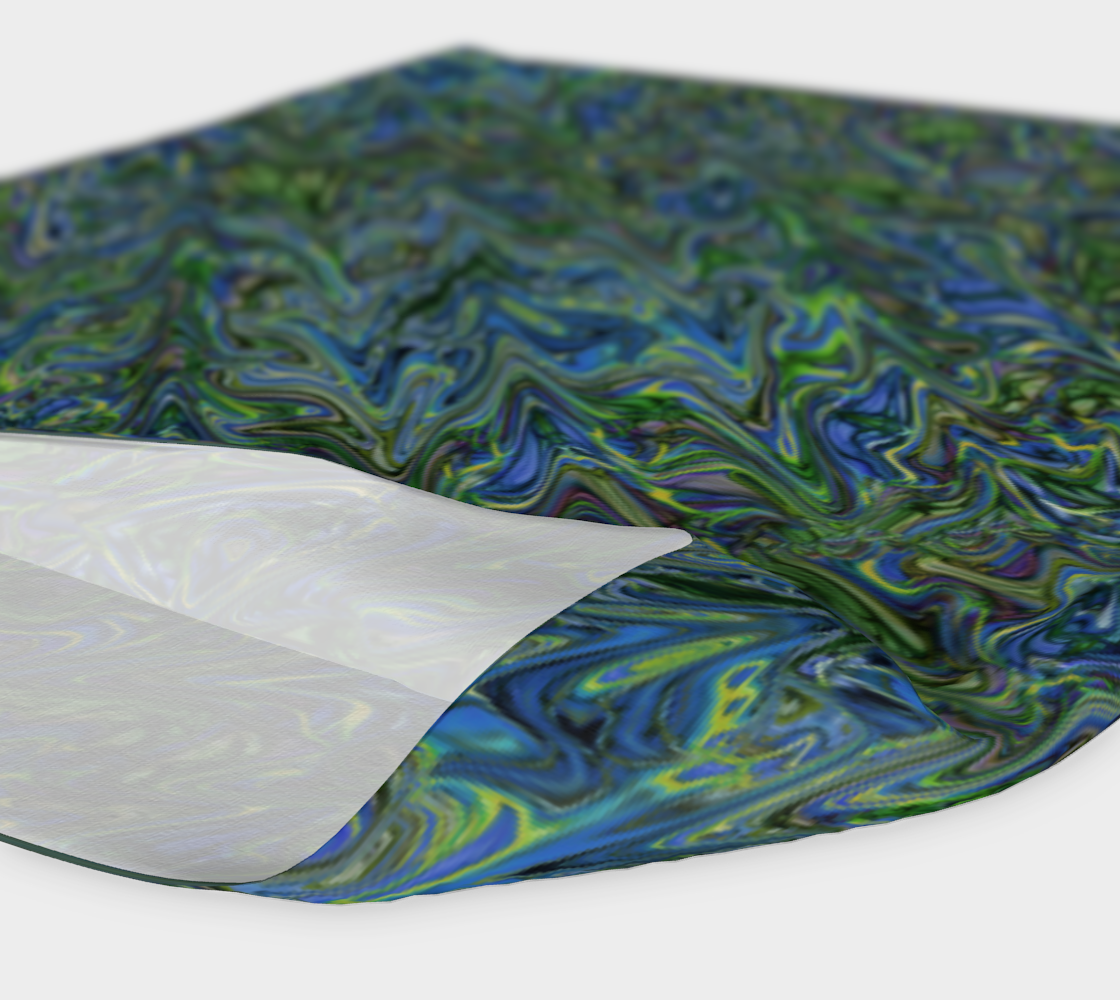 Blue Green Liquid Swirl Headband