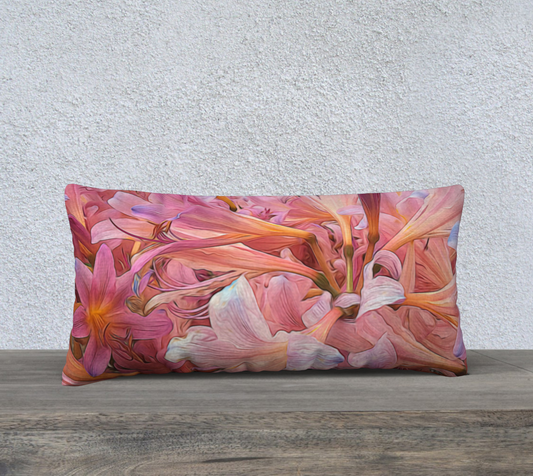 Amaryllis Belladonna Long Pillow Case