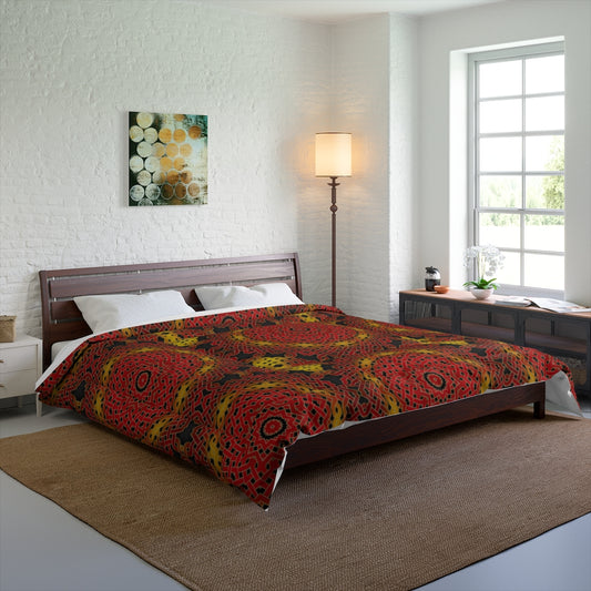 Celtic Orange Spirals Comforter