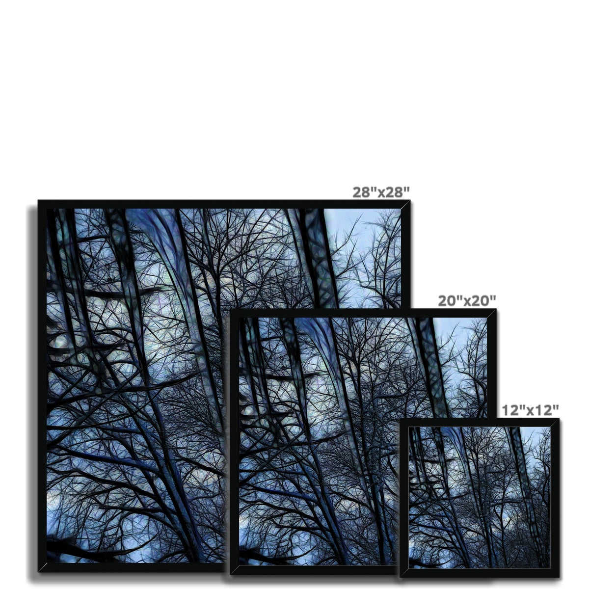 Twilight Icicles Framed Print