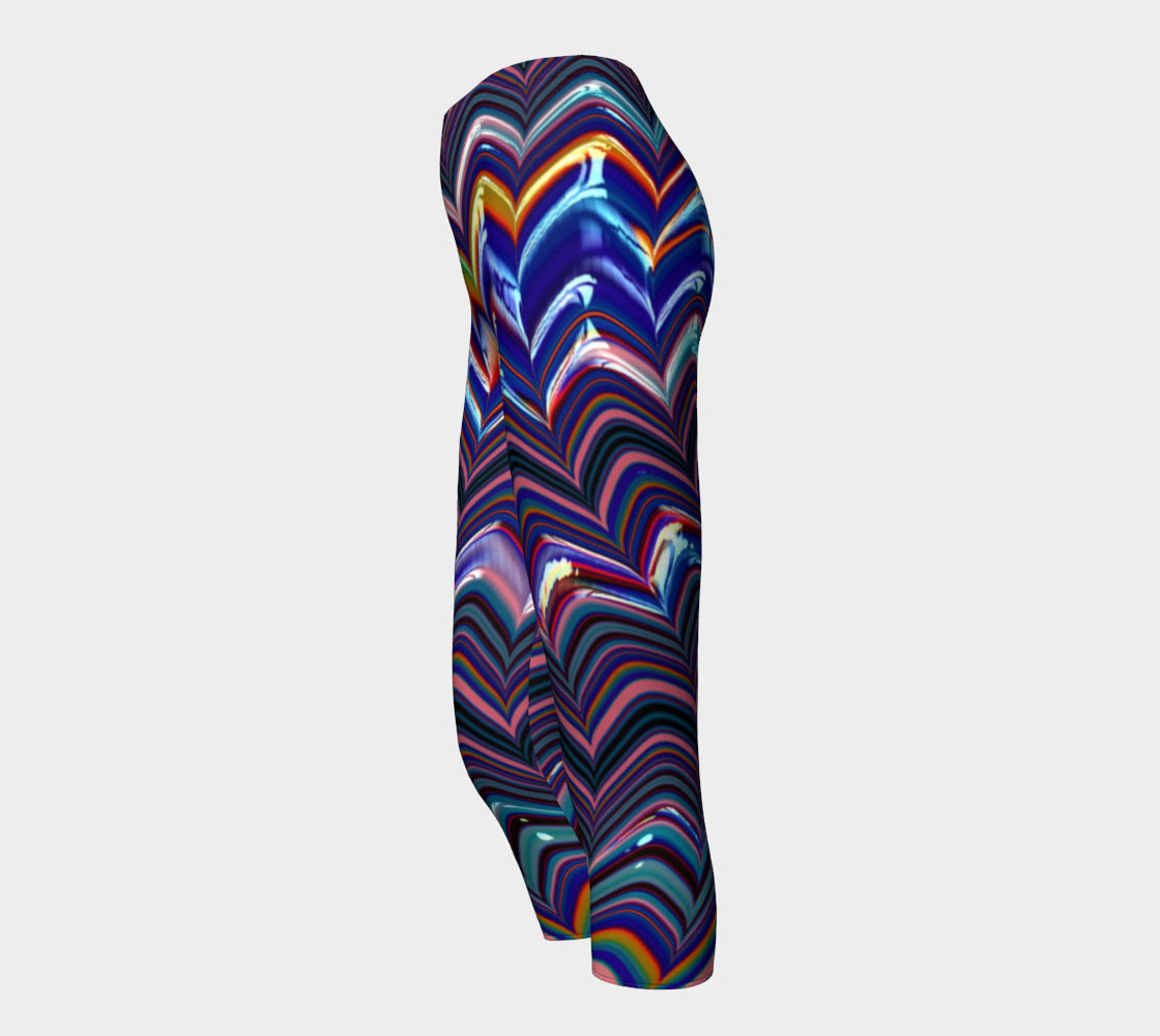 Triangle Paint Stripes Capris