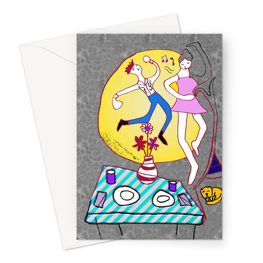Dancin In The Moonlight Greeting Card