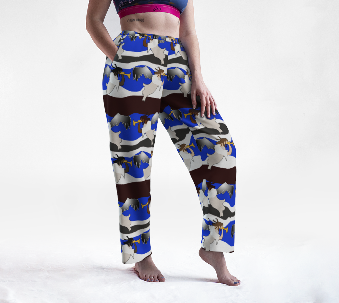 Angels Pattern Lounge Pants