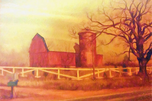 Barn Painting Digital Image Download