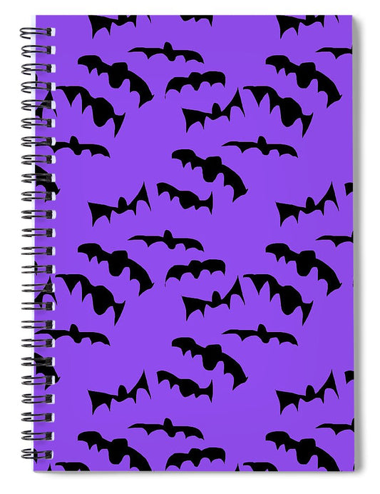 Bats Pattern - Spiral Notebook